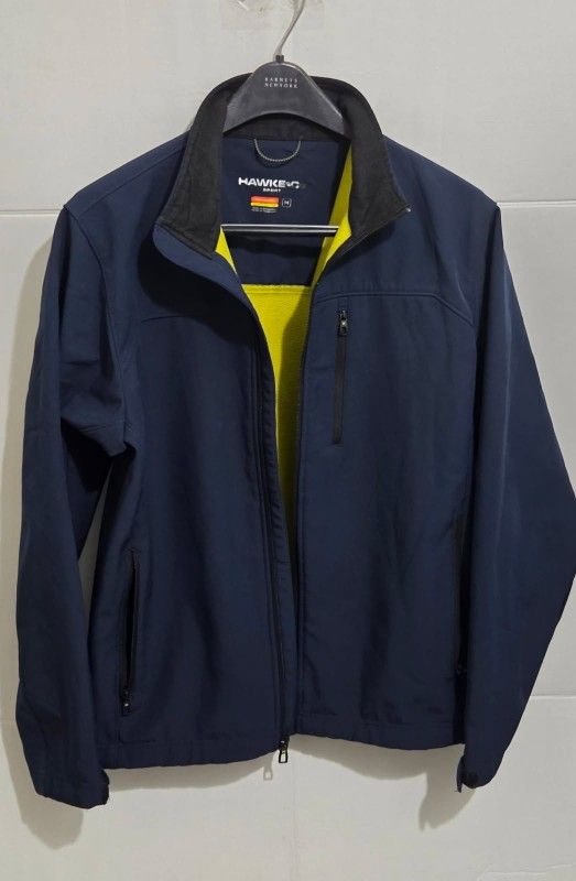 Hawke & Co Sport Jacket Coat Full Zip Performance Softshell blue M Fleece Lined