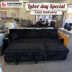 Modern Convertible Sectional Sofa with Storage