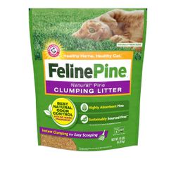 3 pcs Feline Pine Clumping Cat Litter, 14 lb