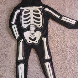 Toddler Skelton Costume 3t-4t 