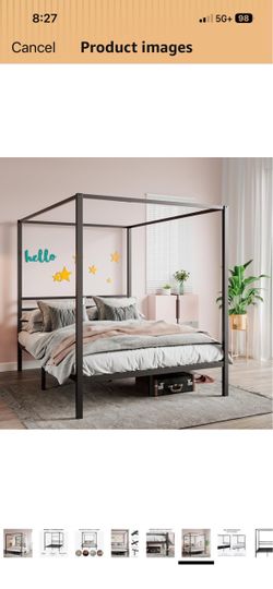 New in box Queen platform bed frame
