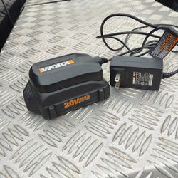 Worx 20v Battery And Charger 