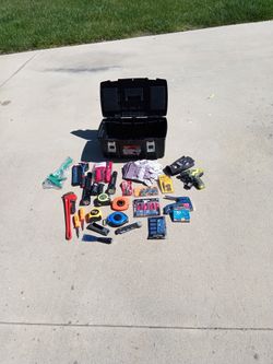 Big Lot Of Tools And Husky Tool Box  Most Are New 
