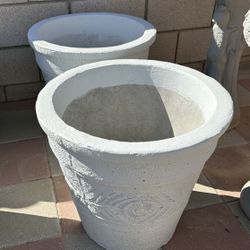New Flower Pots Made Out Of Cement Perfect Gift 