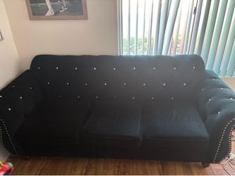 Black couches set