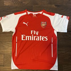 PUMA YOUTH XL ARSENAL HOME SOCCER JERSEY (SCARLET)