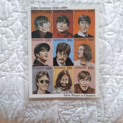 (John Lennon) 1(contact info removed), Give Peace A Chance, Postal Stamps