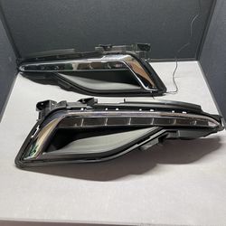 Front LED Daytime Running Light DRL & Fog Light Assembly Pair for Hyundai sonata