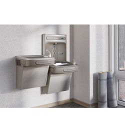 Elkay EZS8WSLK Gray Granite Set of 2 Drinking Fountains Brand New in Box (MISSING BOTTLE FILLER)