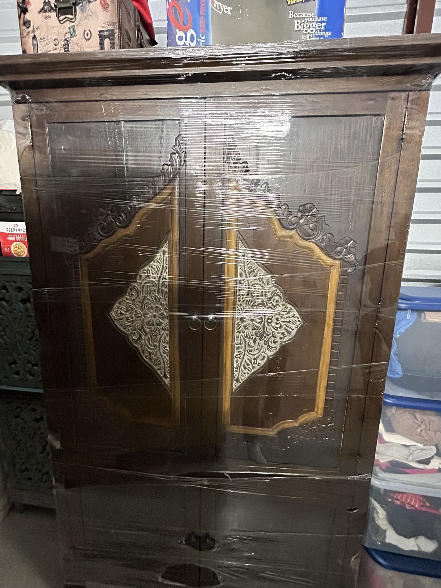 Vintage Polynesian armoire