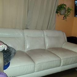 White Leather Couch