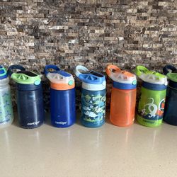 7 Contigo Kids 14oz Water Bottles