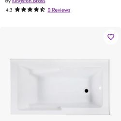 Right Hand 2 Wall Corner Tub