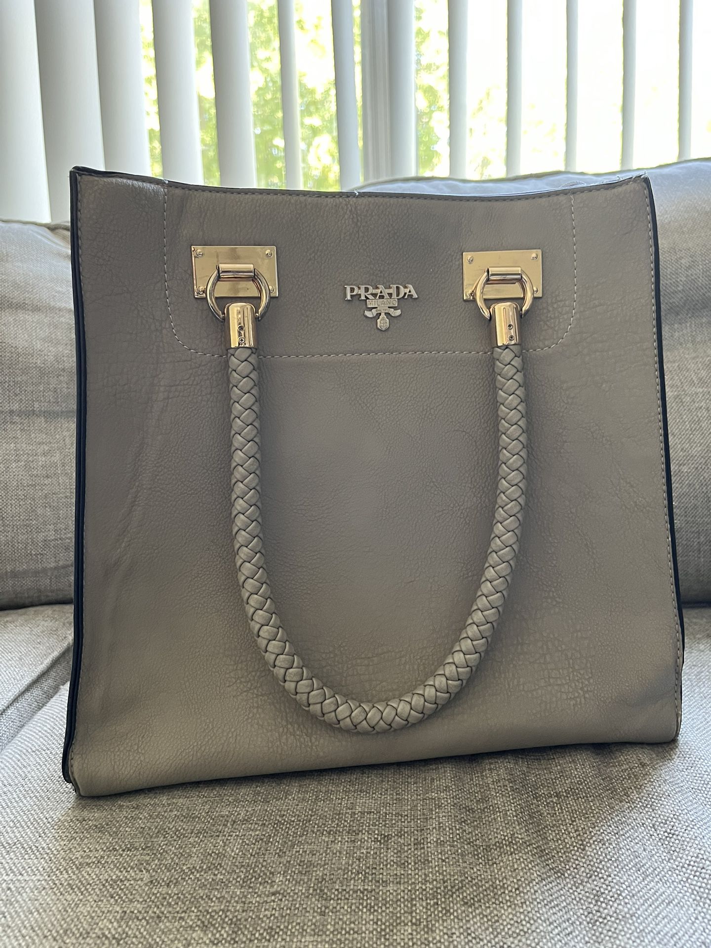 Gray Prada Bag
