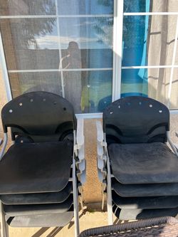 20 black and gray chairs