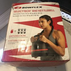 BRAND NEW IN BOX BOWFLEX SELECTTECH KETTLEBELL. 6 KETTLEBELLS IN ONE