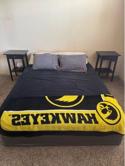 QUEEN BED + FRAME pickup today!