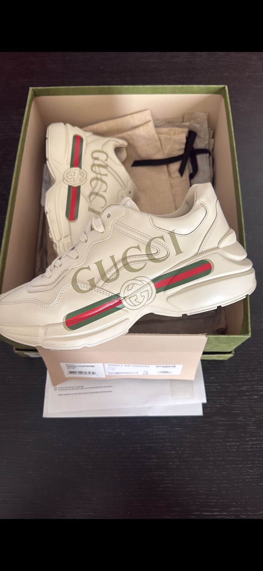 Authentic Gucci Sneakers - Size 7 Men & Size 8.5 Women