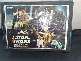 1977 star wars figures and carrying case