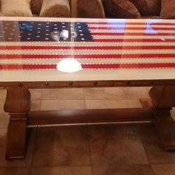 Dining Room Or Kitchen US Flag Penny Table