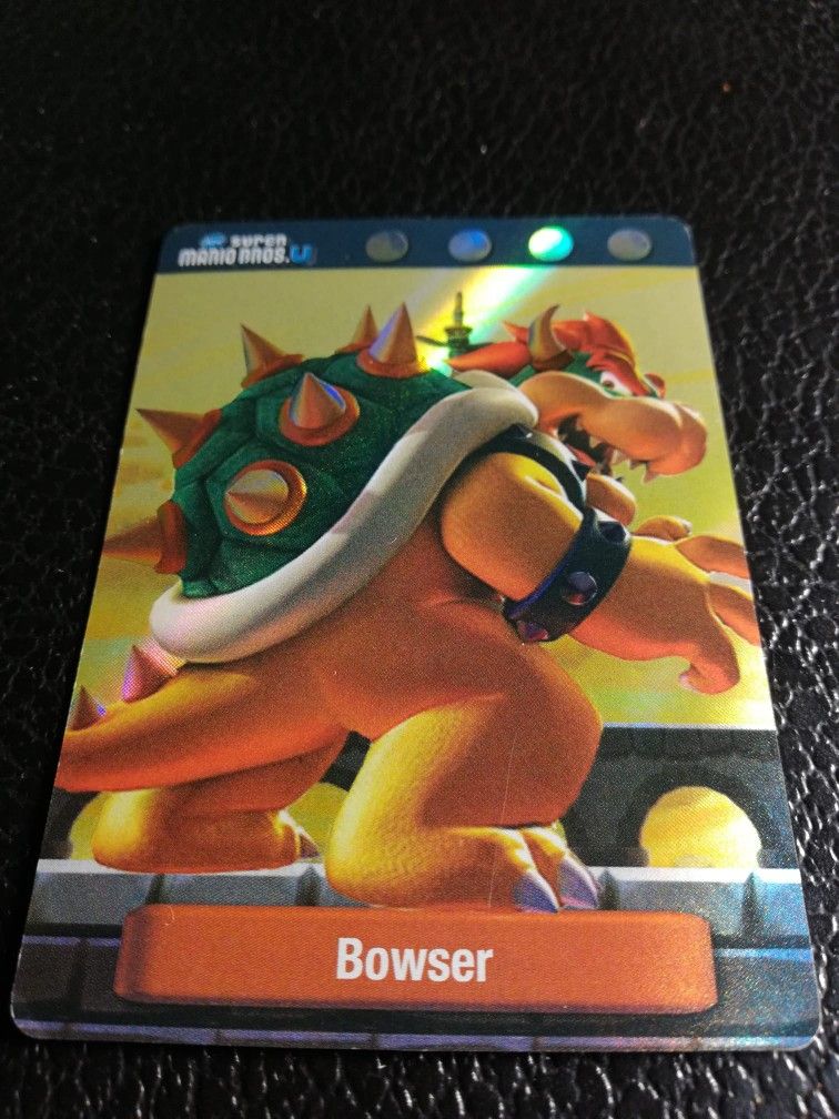 Collectible Holo Bowser Card