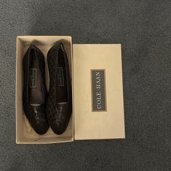 Size 9 Black “Cole Haan” Designer Flats 