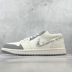 Women's Nike Air Jordan 1 Low Sneakers Shoes - Sail/Soft Pearl - Size 5.5, 7.5, 9.5, 11.5, 12