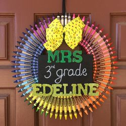 Crayon wreath