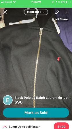 Polo zip fleece jacket