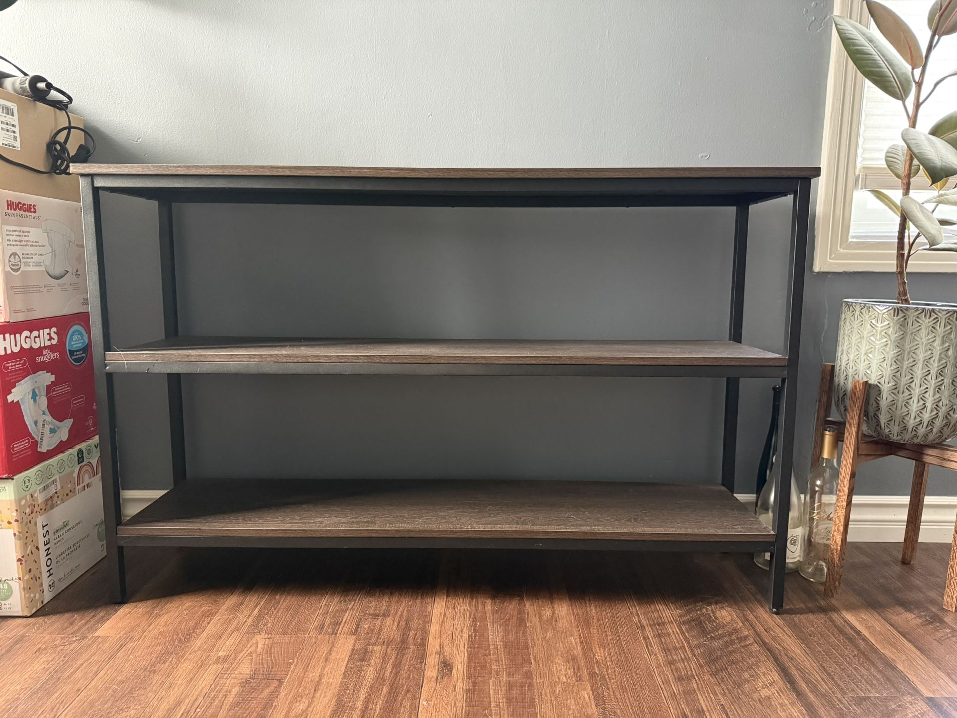 Console Table Bookshelf TV Stand