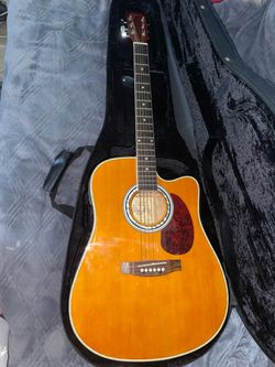 Esteban ALC-200 Acoustic/ Electric Guitar w/ Hard Case