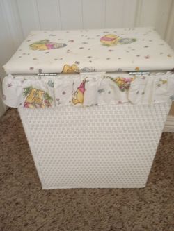Vintage Disney Winnie the Pooh laundry hamper basket
