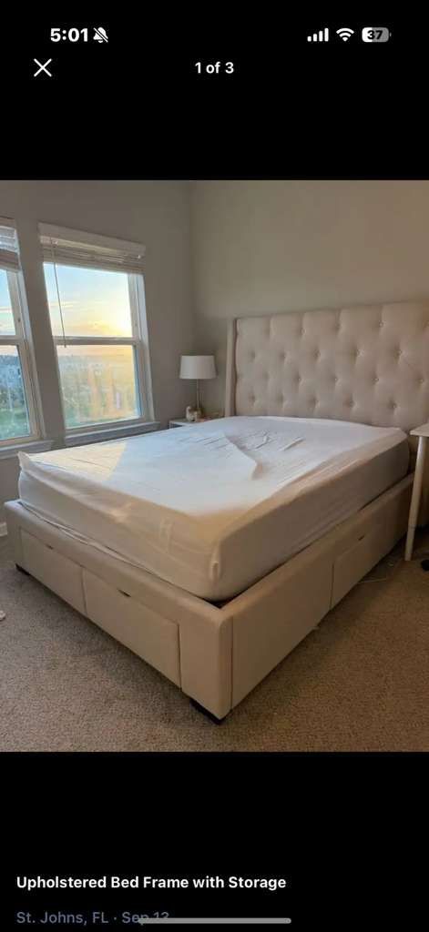 Queen Size Bed With Storage