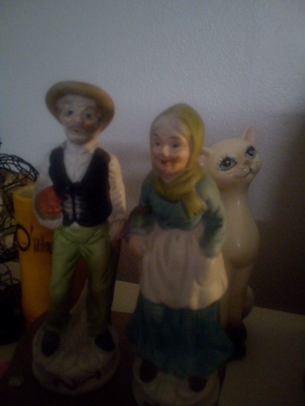 Old Man Old Woman Figurines
