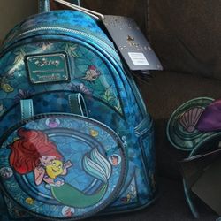Ariel Stained Glass Loungefly With Ears