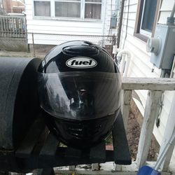 Black Fuel Modular Motorcycle Helmet (Small)