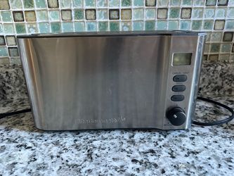 Elite Gourmet Stainless Steel Long Slot Toaster
