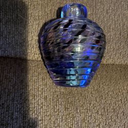 Purple Glass Vase/$5 or trade 4 GREEN GLASS