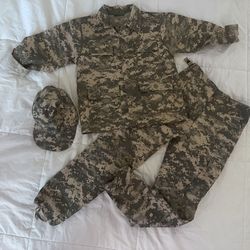 Kids Army Costume Made From A Real Army Uniform M