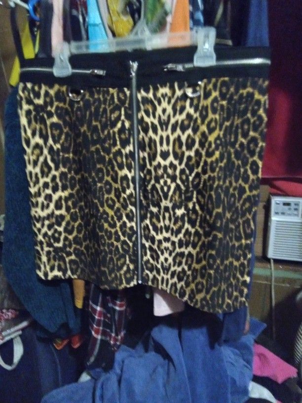 Killstar Animal Print Skirt