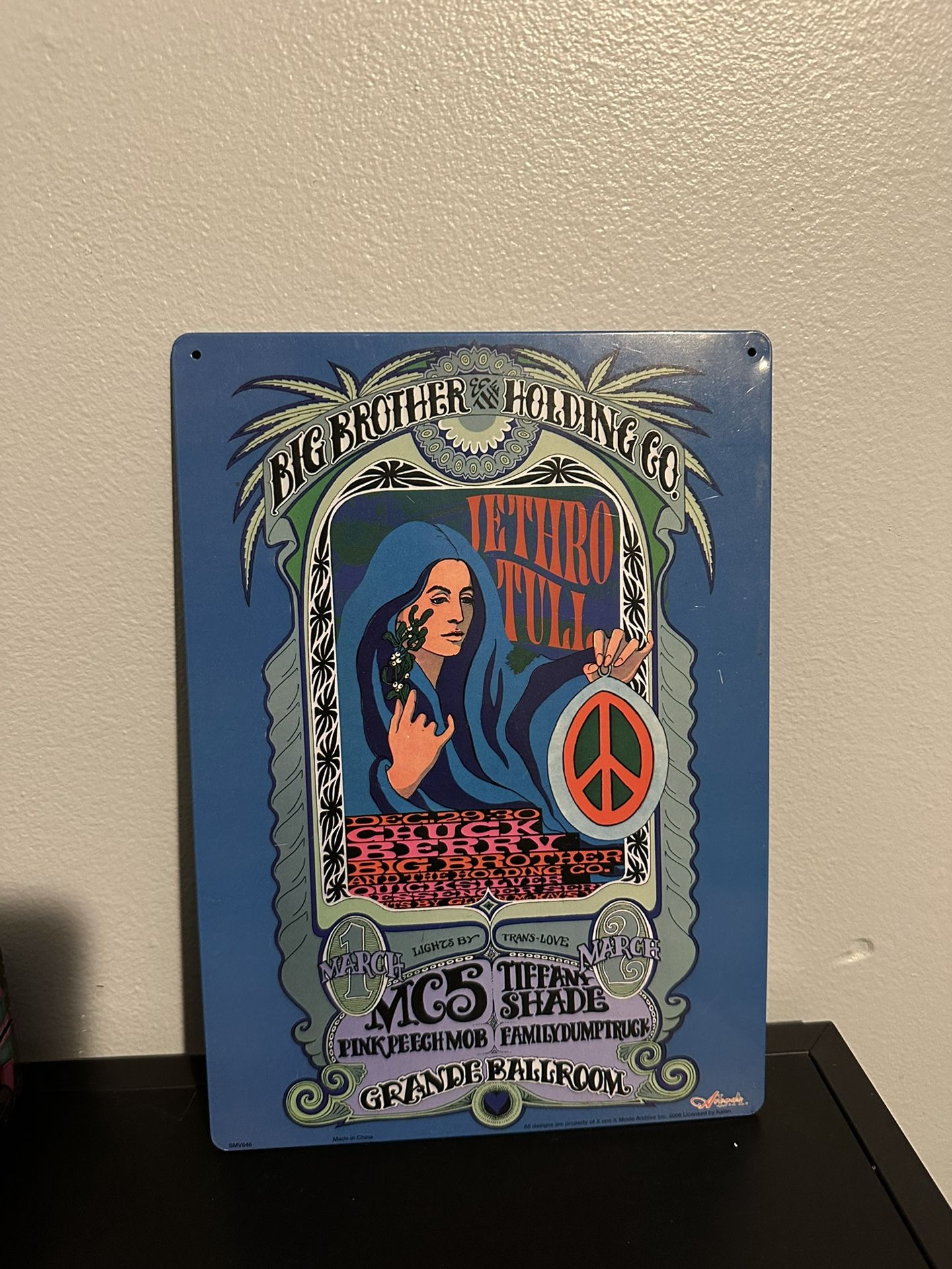 Vintage Band Metal Tin Poster