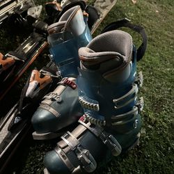 Snow Skies Snow Boots 