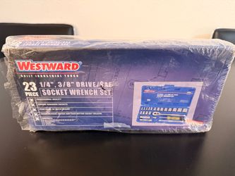 Westward 23-Piece Socket Wrench Set (1/4" & 3/8" Drive, SAE) - Open Box