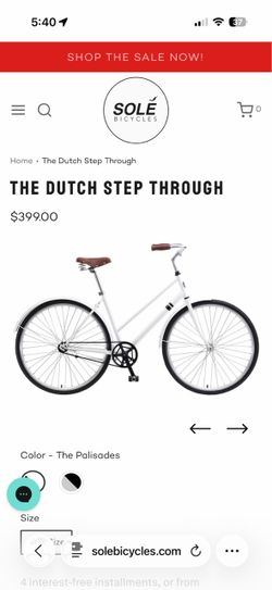 Sole Bicycle The Dutch Step Through Bike (trending!)