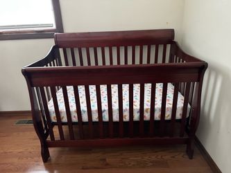 Wooden baby crib
