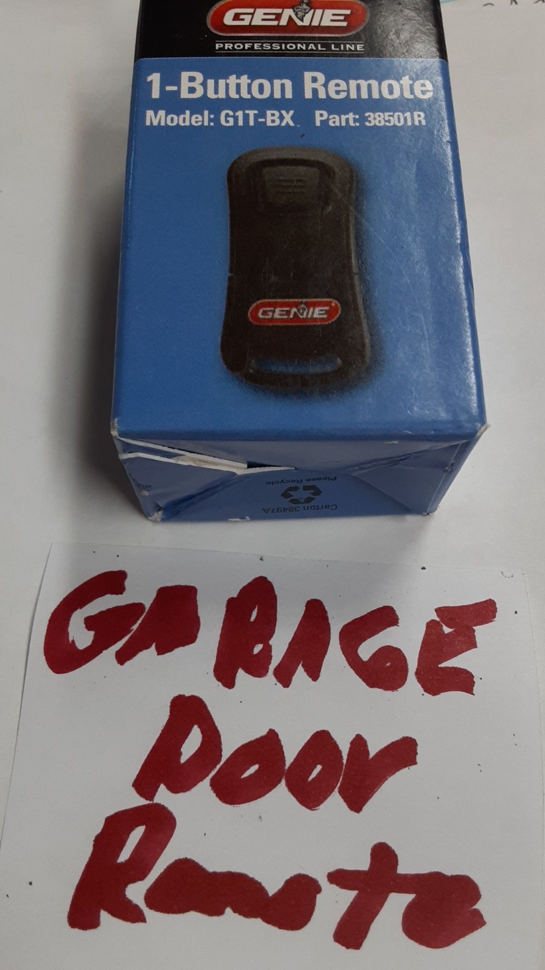 Genie garage door remote