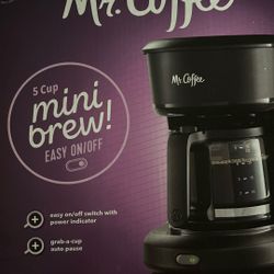 Coffee Maker Mr Coffee 5 Cup Mini Brew New