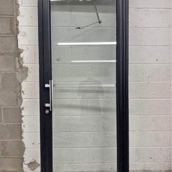 31 5/8 wide 83 1/2 tall Door jam 35 3/4 x 86 x 4 1/2  Has automatic closer No keys 250 obo