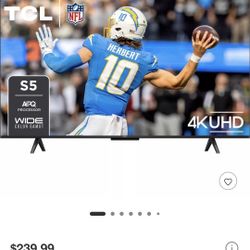 TCL 50" Smart Tv Brand New 