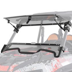 KEMIMOTO 19-23 XP 1000 Flip Up Windshield Upgraded Fit and Seal